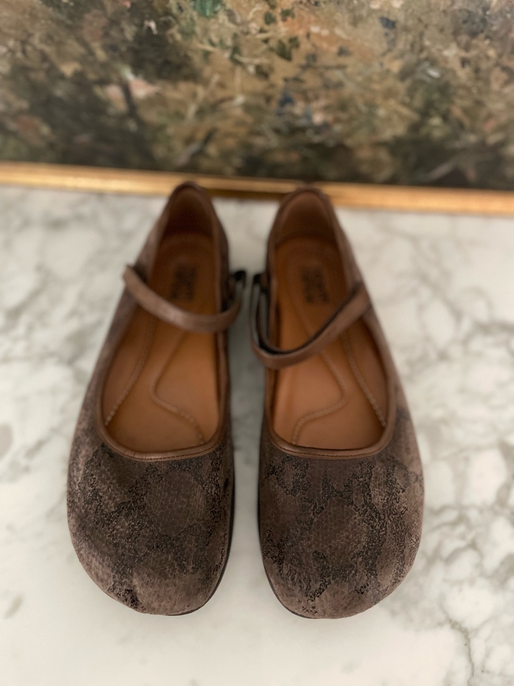 Kalso Earth Solar 3 Mary Jane Bark Brown Sz 9 Negative Heel Flats Granola Girl - Picture 4 of 6